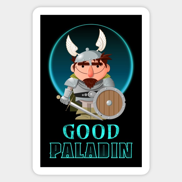 Good Paladin Sticker by Nik Afia designs